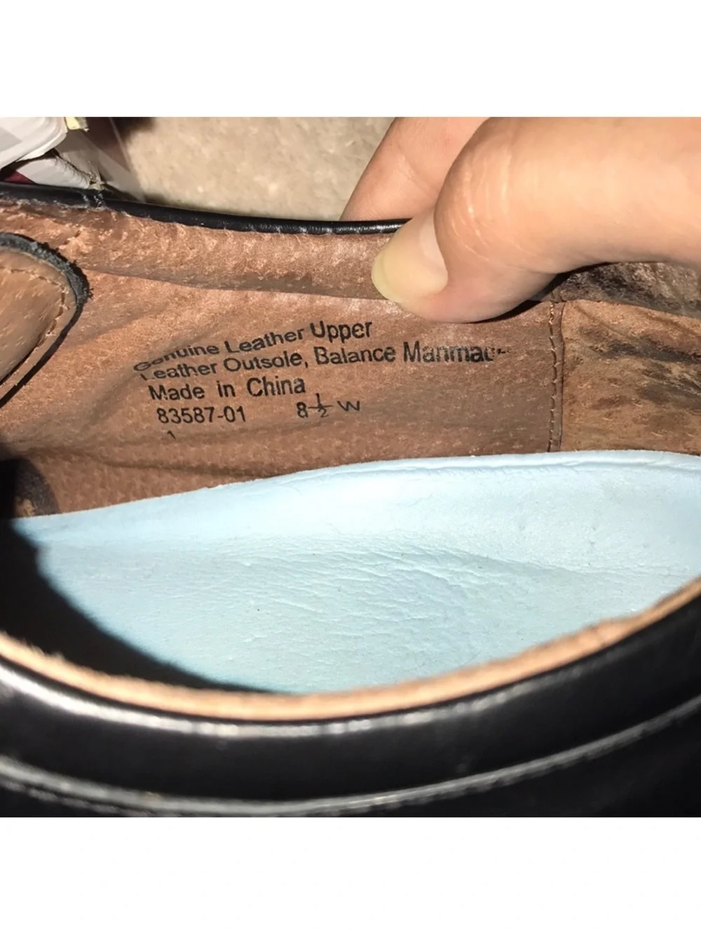 Nunn Bush comfort gel size 8.5 W black dress shoes